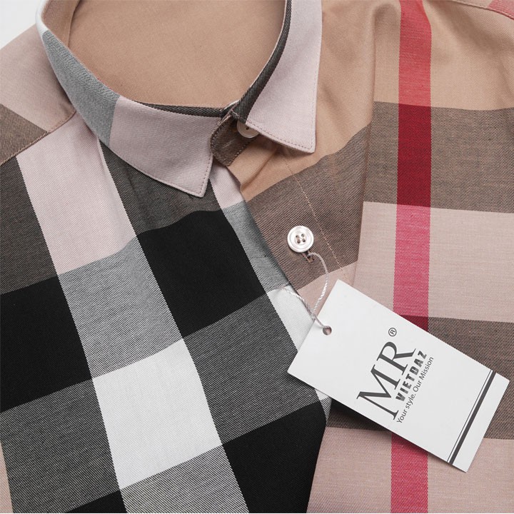 Áo sơ mi kẻ Ca Rô BBR Cao Cấp không bai không bai không xù