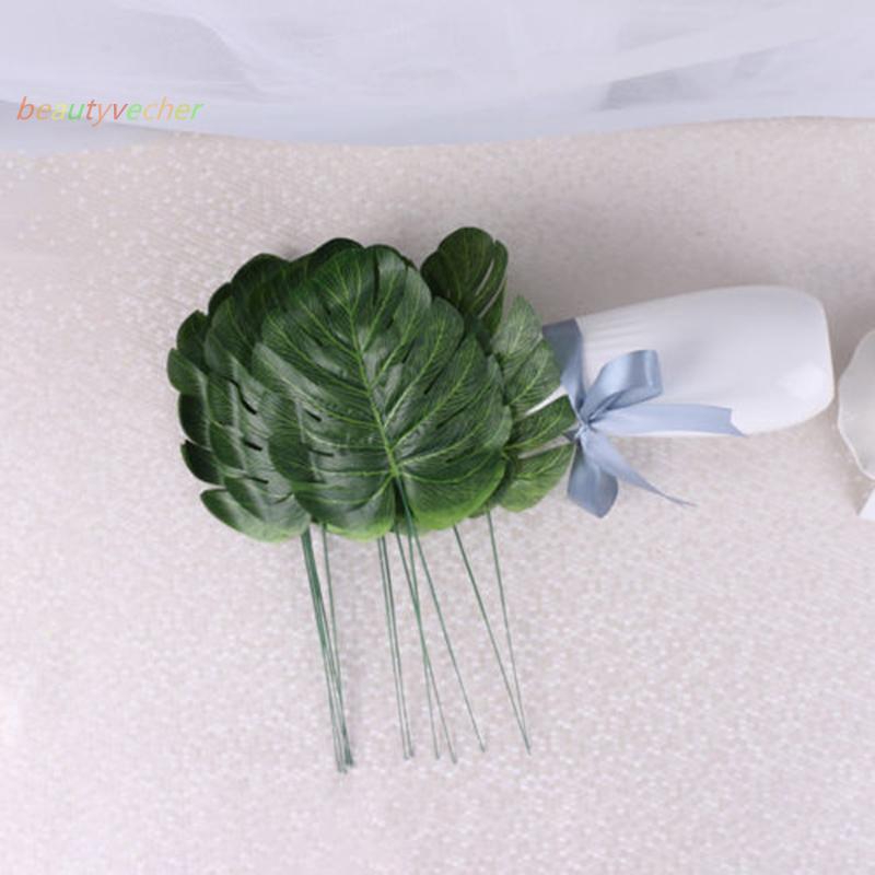 20 lá trầu bà monstera nhân tạo trang trí nội thất