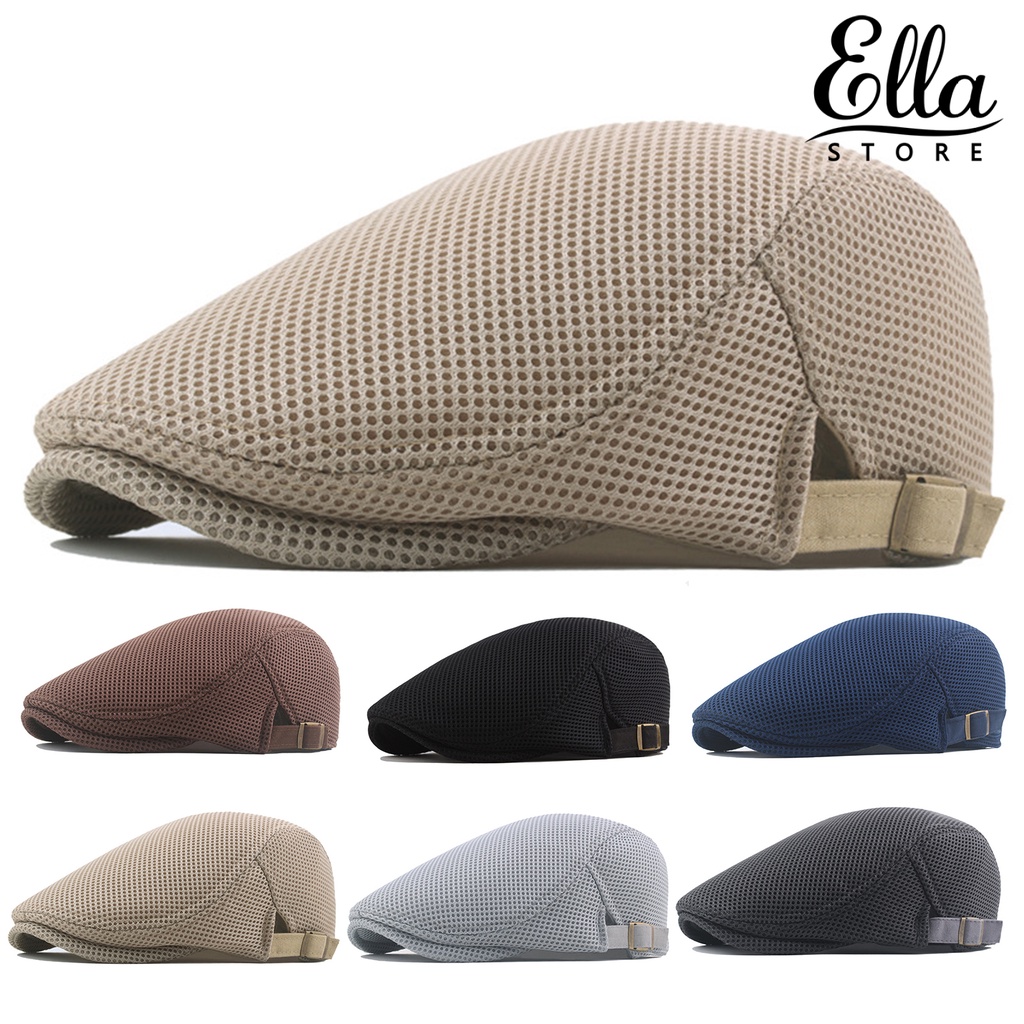 Nón Beret Phối Lưới Thời Trang Cho Nam Ellastore123