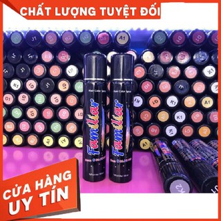 [Giá Sỉ] -  Keo Xịt Tóc Màu Tạo Kiểu Nhuộm Tạm Thời Tại Nhà FAMILIAR 100ml 20 Màu Sắc Lựa Chọn - MMTV  - Hair Color Spra