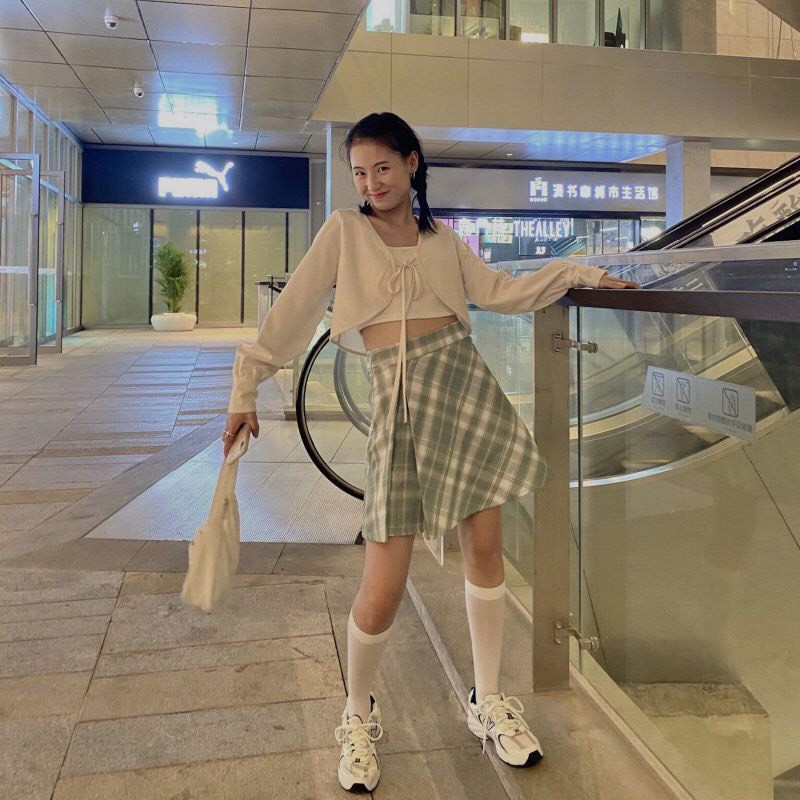 Áo khoác dài cardigan crt dây ngực dài tay phong cách ulzzang GuuZ