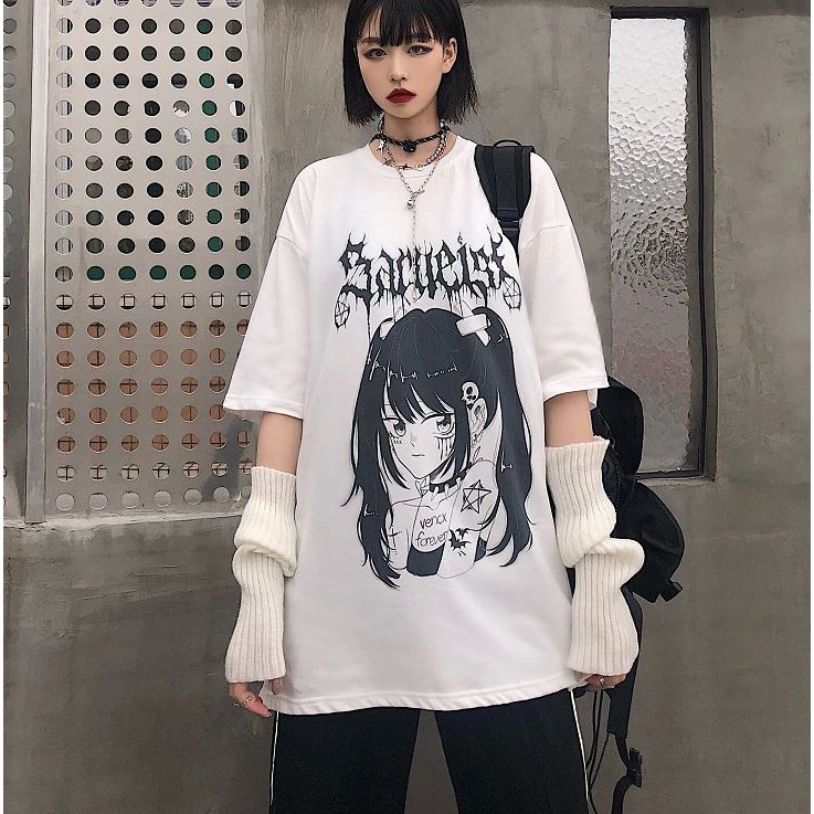 ÁO THUN, ÁO PHÔNG TAY LỠ UNISEX FORM RỘNG OVERSIZE ANIME M180