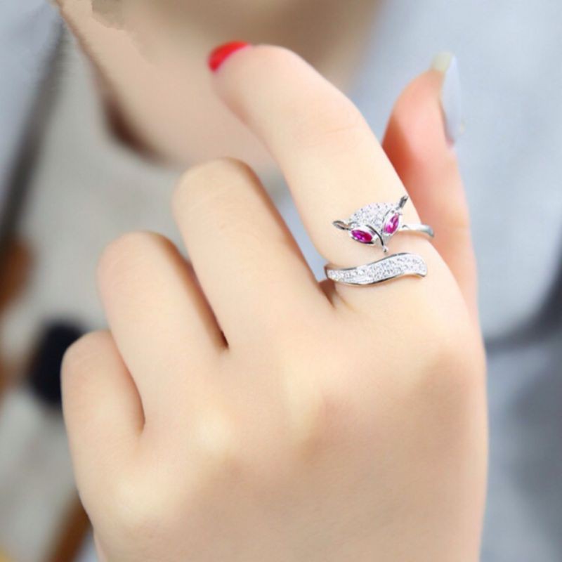 Nhẫn hồ ly 925 - nhẫn nữ thời trang freesize