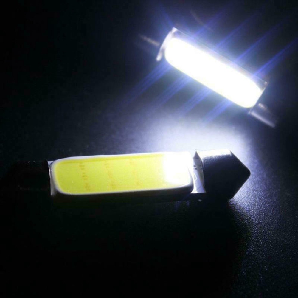 10 Bóng Đèn Led Cob Ánh Sáng Trắng Cho Xe Hơi Màu Sắc