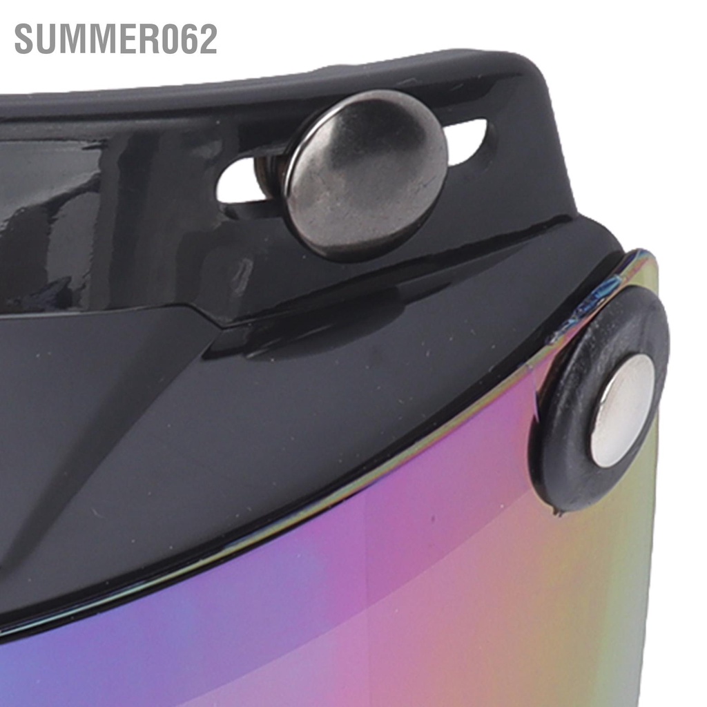 Summer062 Ống kính mũ bảo hiểm xe máy Nút kim loại có thể tháo rời Bảo vệ tia cực tím điều chỉnh