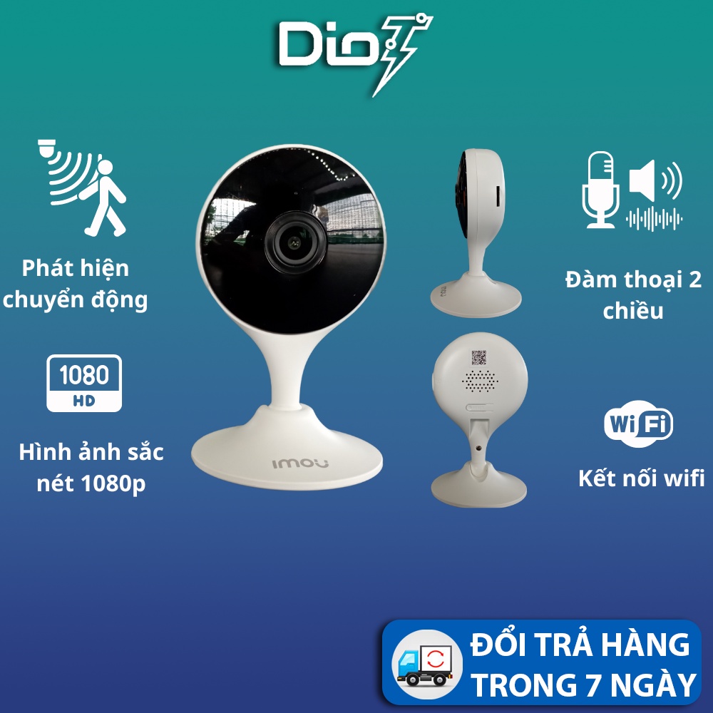 Camera wifi trong nhà IMOU Cue 2D IPC-C22EP mini đế nam châm Full HD 1080P 2MP