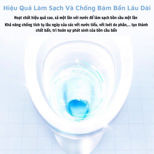 Túi 10 Viên Khử Mùi Tẩy Bồn Cầu Thế Hệ Mới 2X- Thả Xả Toilet Diệt Khuẩn, Tẩy Sạch Vệ Sinh Vết Bám Bẩn 88292