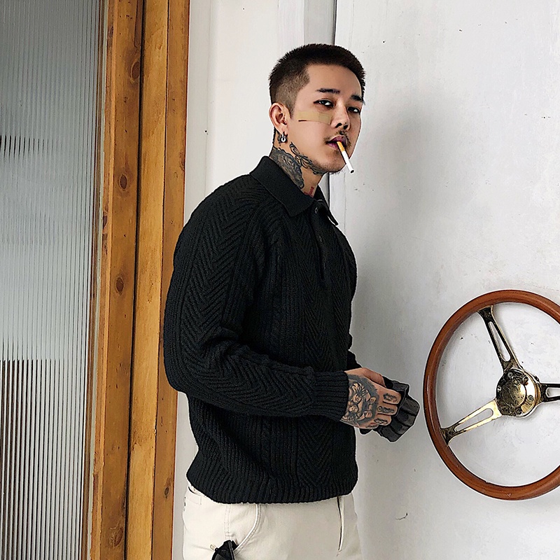 Áo Polo Len Dài Tay Cao Cấp PL1 Mùa Đông Ấm Áp