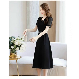 Váy công sở đẹp thanh lịch chất mềm mịn Thời Trang Mây E2
