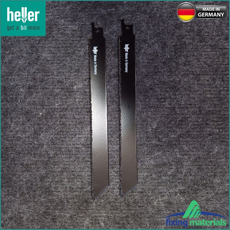 S1130Riff- Lưỡi cưa kiếm HELLER HM  25813 5, răng đính hạt kim li ti (Cắt thép ống đúc, gạch)