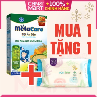 Bột ăn dặm Metacare Heo rau ngót bí đỏ & olive cho bé từ 6-24 tháng tuổi (200g)
