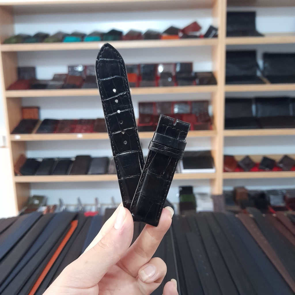 Dây Đồng Hồ Da Cá Sấu Thật Đủ SIZE