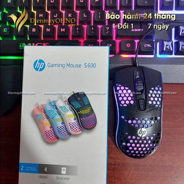 Chuột Gaming HP S600 Chính Hãng Chuột Chơi Game Laptop Văn Phòng Máy Tính Để Bàn Gaming LED RGB – Điện Máy OHNO