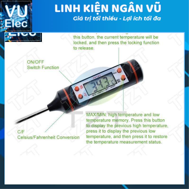 Nhiệt Kế Điện Tử Đo Nhiệt Độ Thực Phẩm Tp101