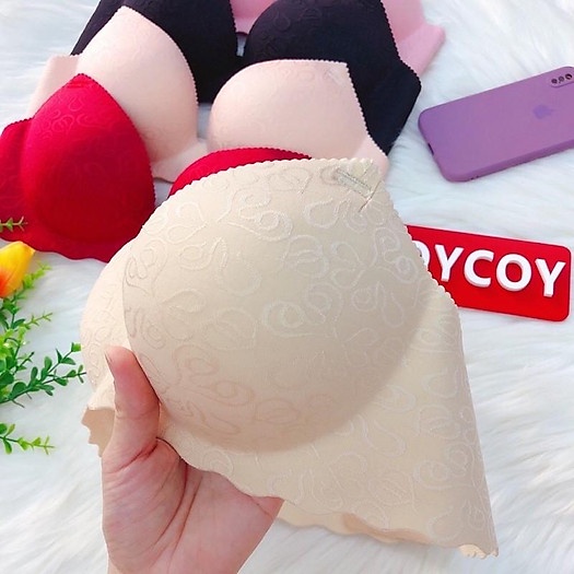 Áo lót nữ, áo ngực nữ su, không gọng, đệm siêu dày bàn tay nâng ngực chống xệ - AL SU 24