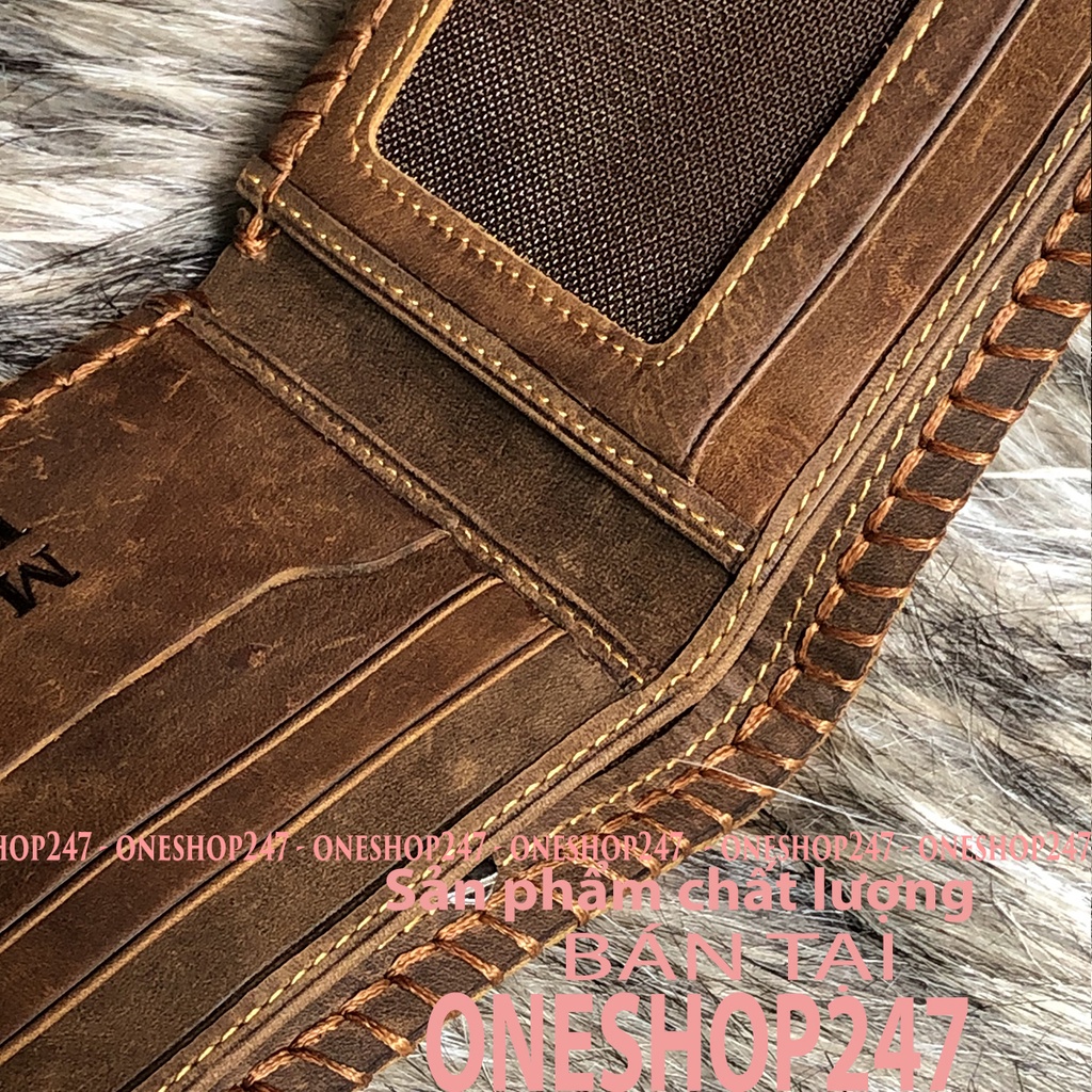 Bóp nam, ví nam PHONG CÁCH LỊCH LÃM  A175V da bò thật 100%