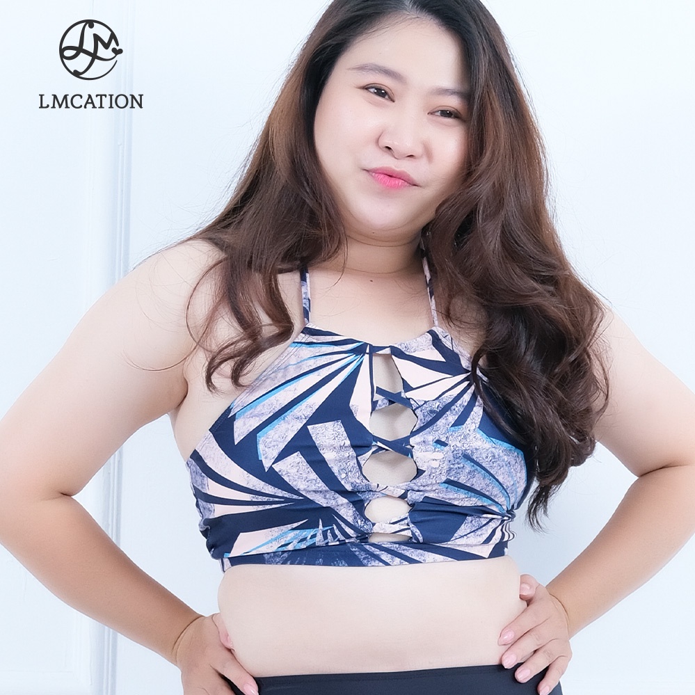 Áo Bikini Thể Thao Nữ LMcation Lola - Xanh Cánh Quạt