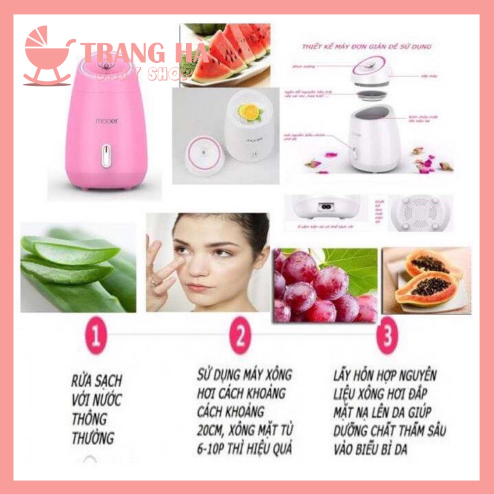 Máy Xông Mặt Maoer Thảo Dược, Máy Phun Sương Chăm Sóc Da Mặt Bảo hành 12 Tháng