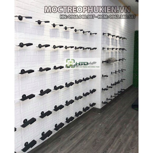Kệ trưng bày giày dép shop thời trang bắn trực tiếp lên tường GD-A001