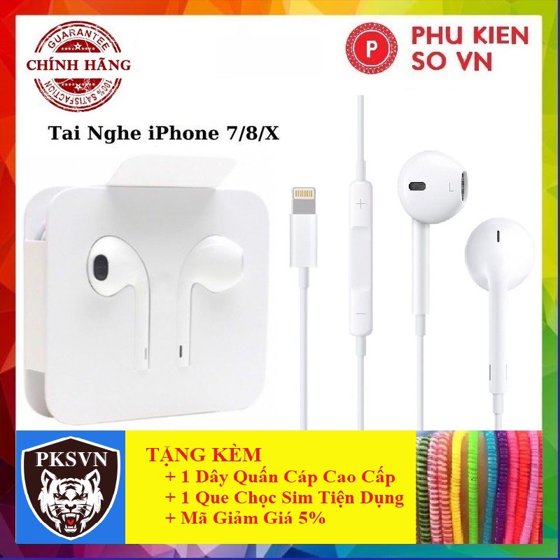 Tai Nghe Iphone XCAO CẤPTai Nghe Zin Cho Iphone 7/8/X/XSMAX/11PROMAX - Bảo Hành 12 Tháng