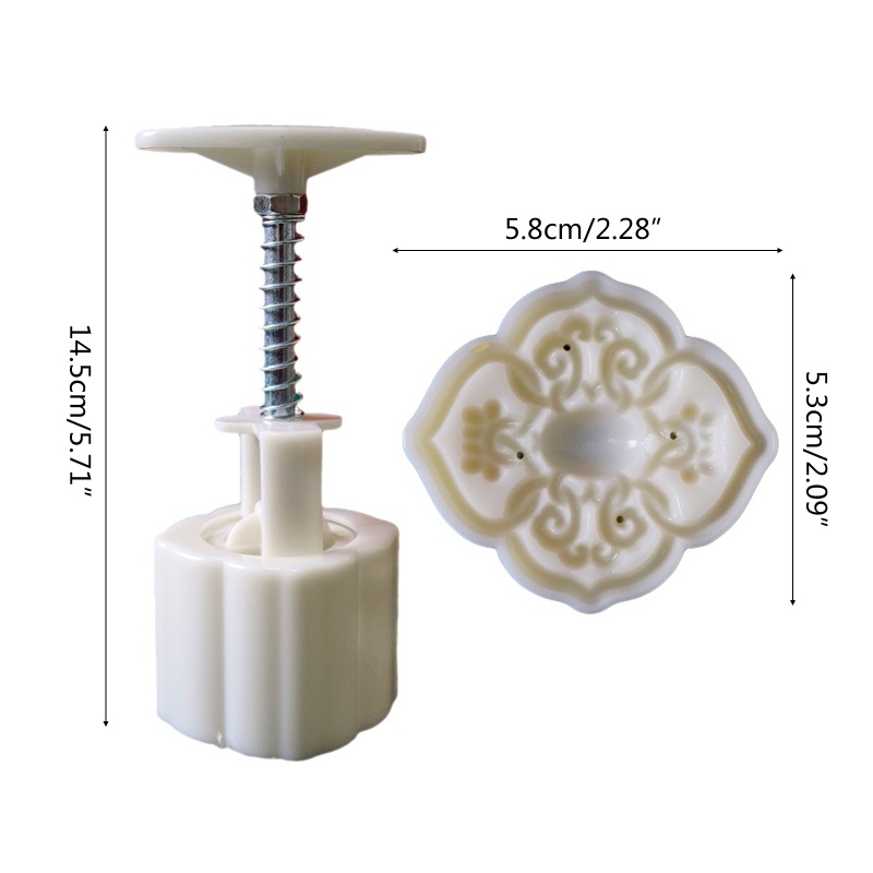 Khuôn Làm Bánh Trung Thu Dạng Nhấn 50g DIY Phong Cách Trung Hoa