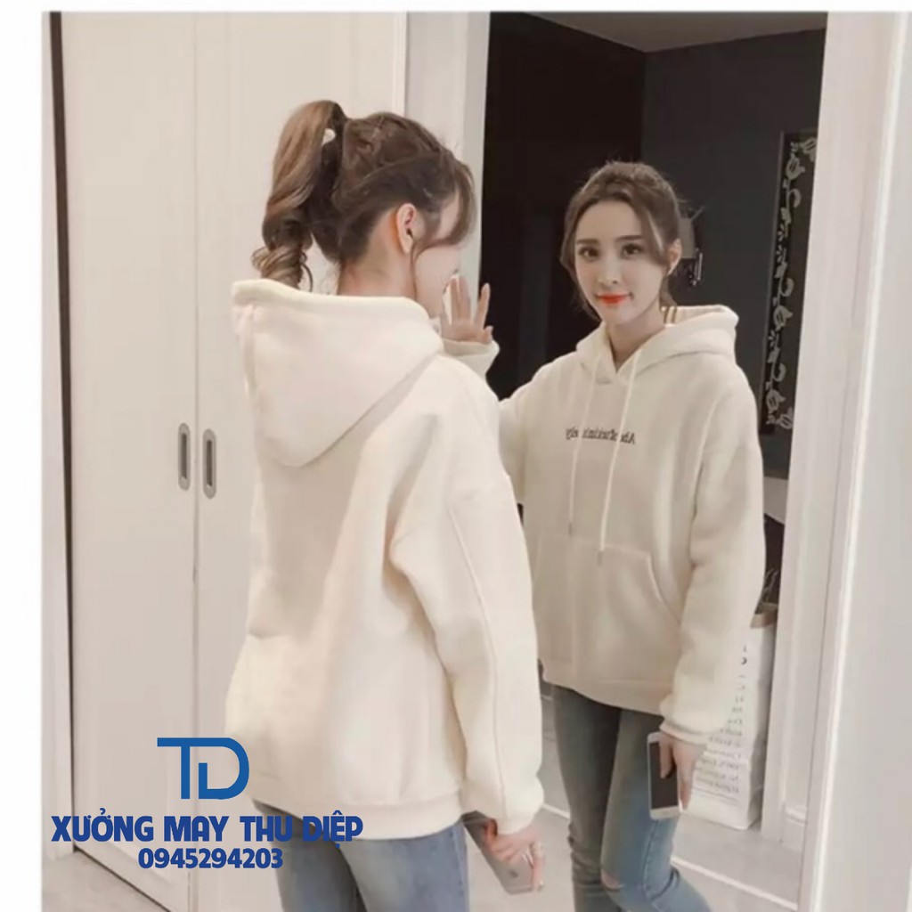 Áo nỉ mũ chữ bé ( nỉ bông ) nỉ ngoại