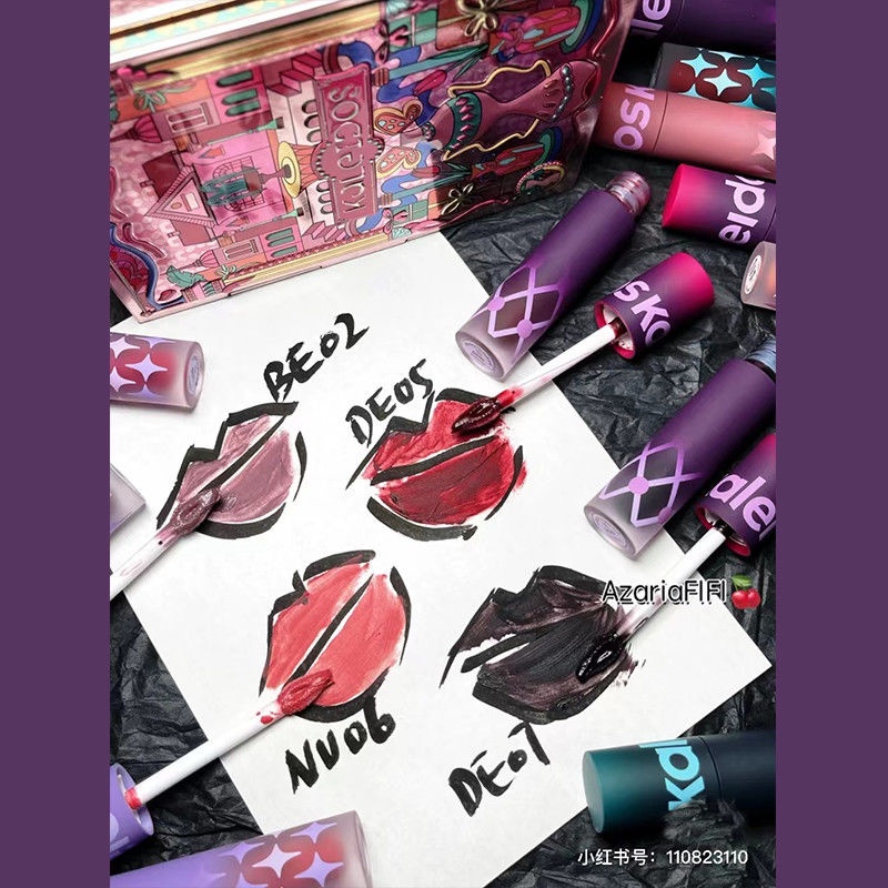 Bán Chạy!F & X Son Môi kaleidos Bột Đất Sét Siêu Nhẹ Mờ Siêu Nhẹ Làm Trắng Dành Cho Học Sinh