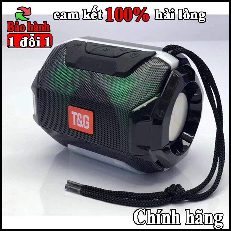 Loa Bluetooth Mini Giá Rẻ Pin Trâu TG162 Có Đèn Led Nháy Theo Nhạc