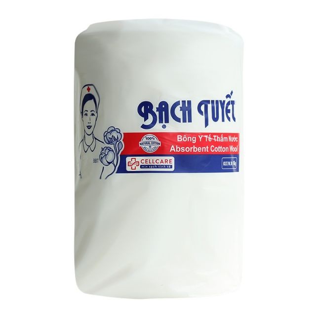 Bông gòn Bạch Tuyết cắt miếng  Gói 500gr vệ sinh cho bé