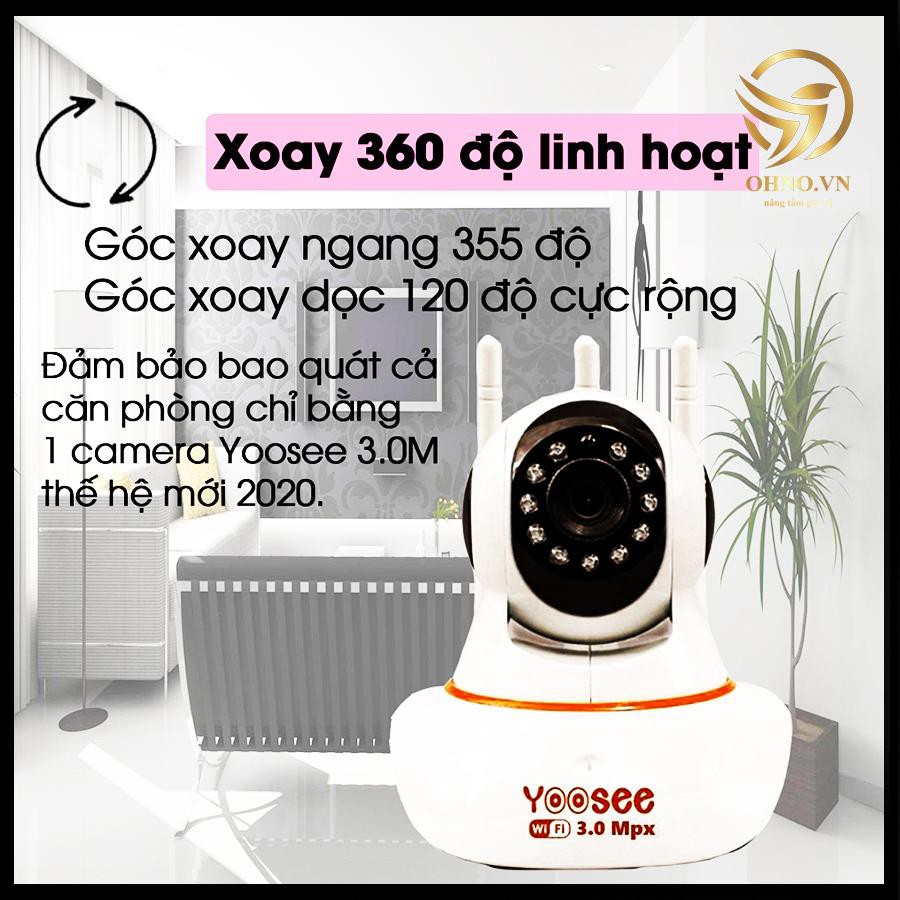 Camera Giám Sát IP Wifi Yoosee 3 Râu 3.0 Camera Full HD Báo Động Chống Trộm – OHNO Việt Nam