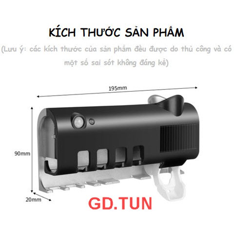 Giá Treo Bàn Chải Nhả Kem Đánh Răng Khử Khuẩn, Tiện Lợi Cho Gia Đình