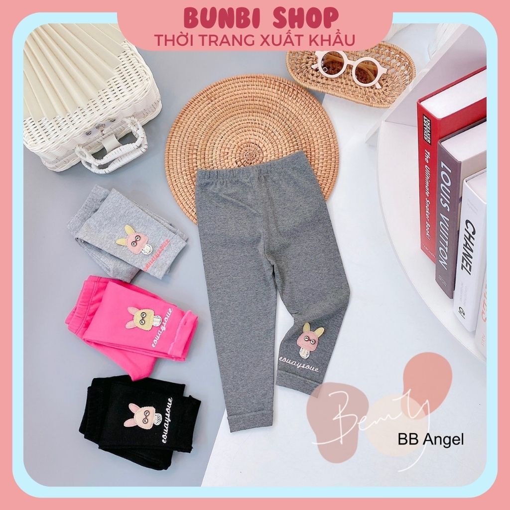 Quần legging cho bé gái BB Angel, chất liệu cotton len cao cấp cực đẹp, hàng việt nam xuất khẩu chuẩn
