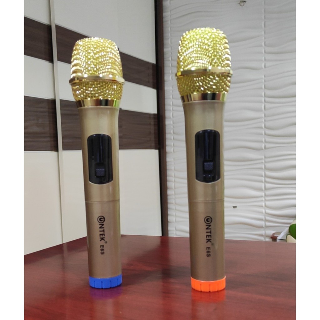 Micro không dây ONTEK E6s bản nâng cấp chính hãng dùng cho âm ly, loa kéo, loa bluetooth