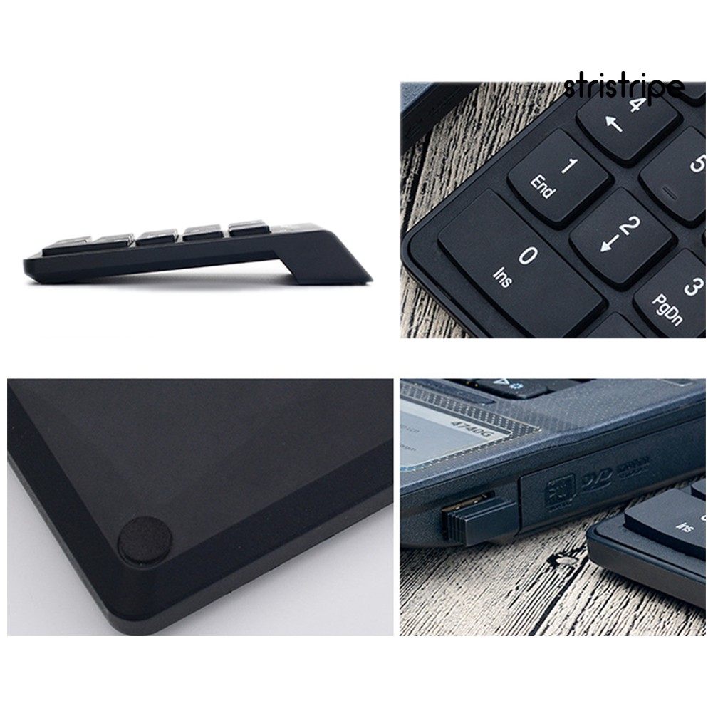 STR 18 Keys Mini USB 2.4GHz Wireless Numeric Keypad Keyboard Numpad for PC Laptop