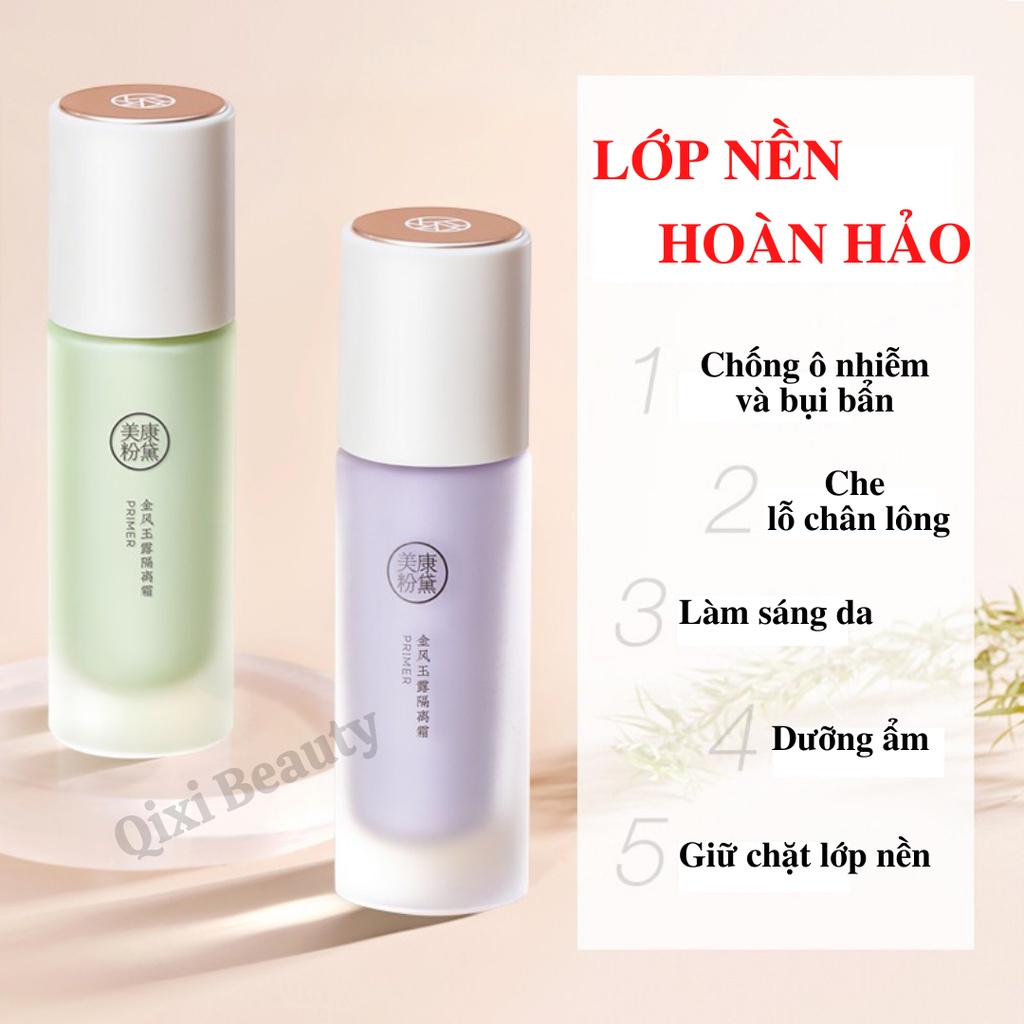 Kem Lót Trang Điểm Cho Da Ngăm Nâng Tone Dưỡng Ẩm Che Khuyết Điểm Mờ Lỗ Chân Lông Kiềm Dầu Nội Địa Trung MEIKING Primer