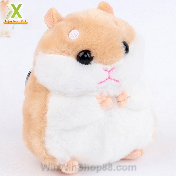 Móc khóa chuột Hamster dễ thương V.3, Móc khóa hình chuột Hamster siêu đáng yêu nhiều màu sắc - Winz.vn