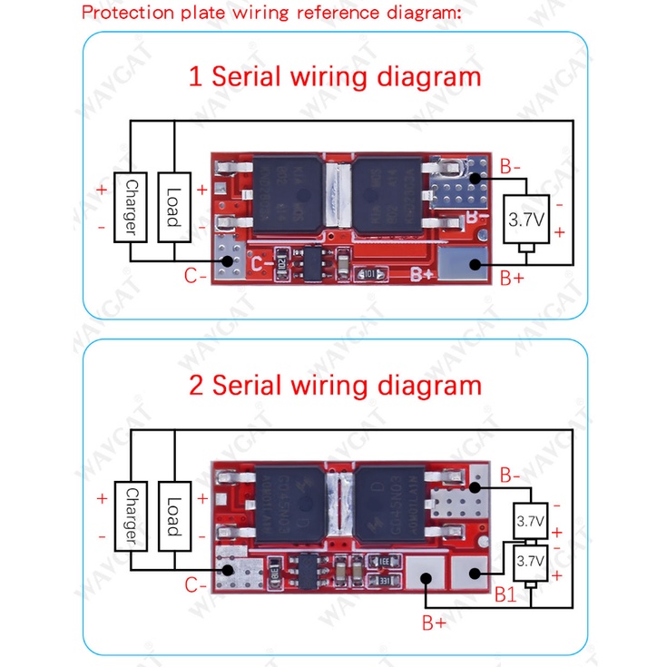 Bảng Mạch Mô Đun Bảo Vệ Pin Lipo 1s 2s 10a 3s 4s 5s 25a Bms 18650 Li-ion 18650