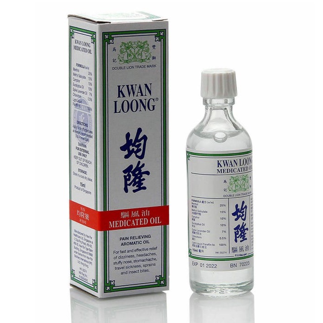 Dầu nóng Singapore Kwan Loong Oil 15ml & 3ml