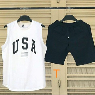 Bộ quần áo 3 lỗ USA mát mẻ cho mùa hè