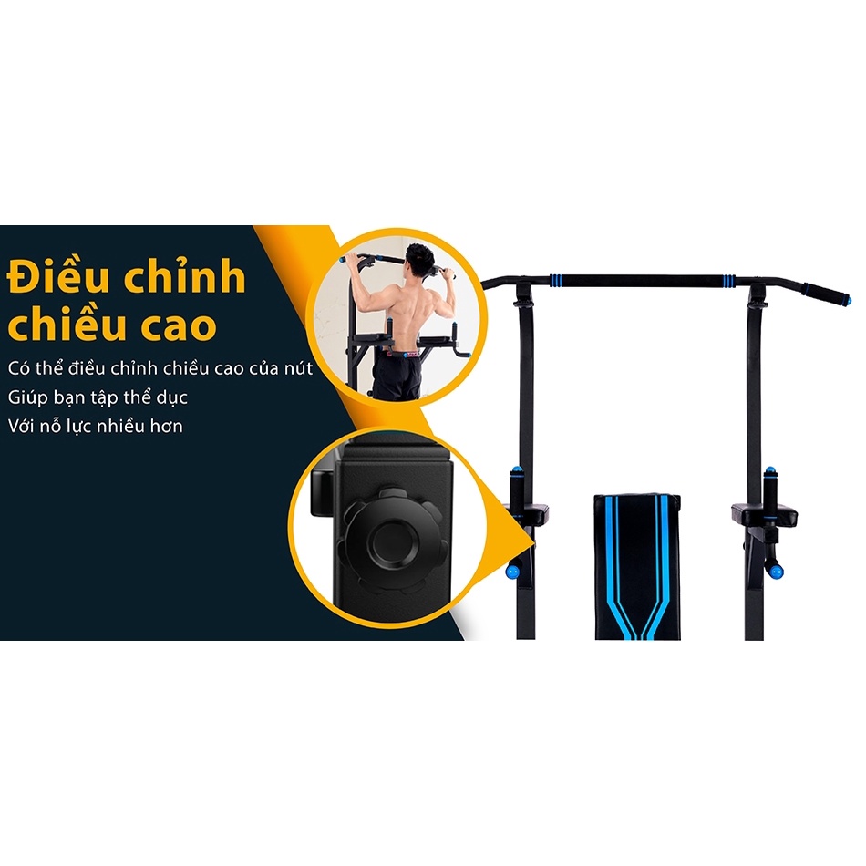 professionall.gym19Xà đơn,xà kép đa năng thiết bị tập tổng hợp tay vai bụng cao cấp Đặc Biệt có ghế tập bụng
