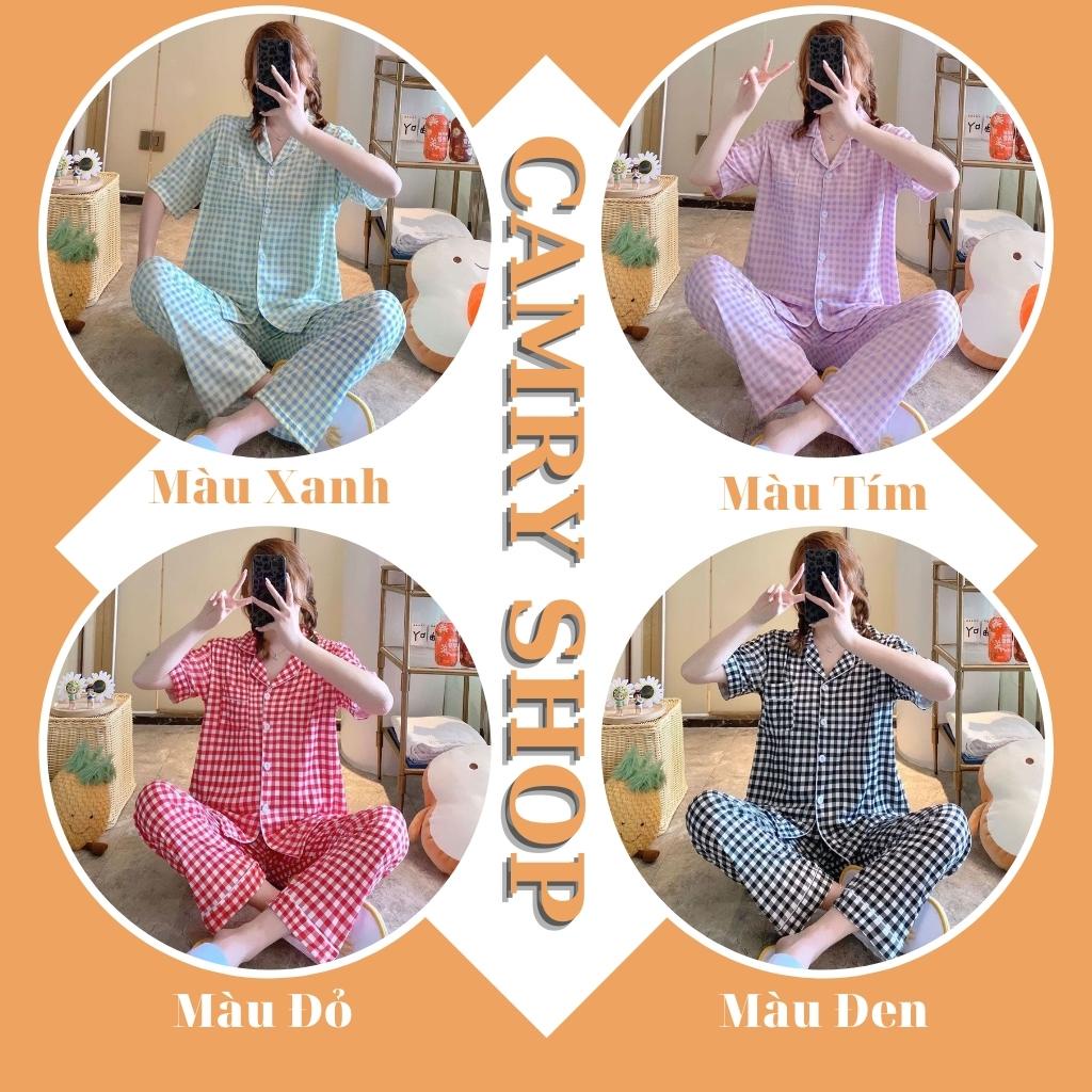 Đồ ngủ pijama nữ chất liệu Kate Thái cao cấp - Caro CD