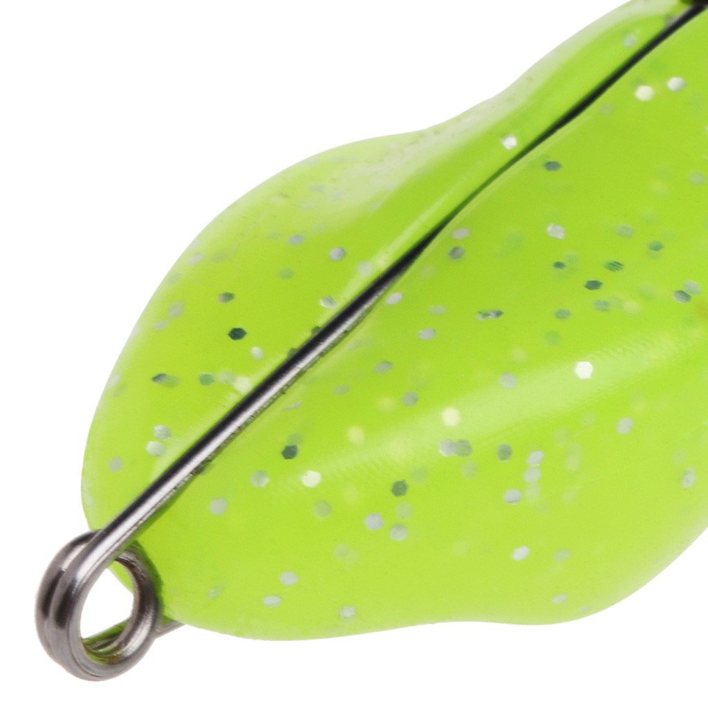 Mồi câu cá mềm màu trơn hình ếch kích thước 9cm 17g tiện dụng