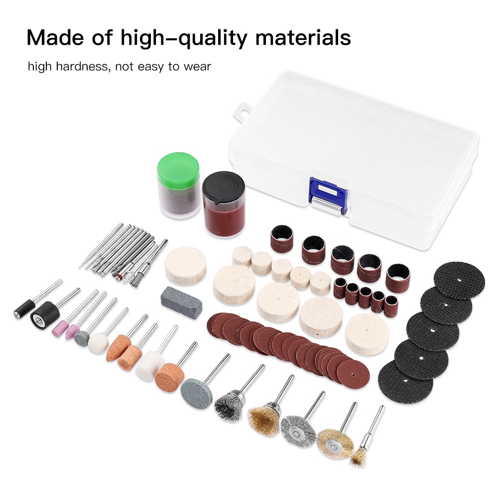 Set phụ kiện EKEZ 100 món đa năng cho máy khoan mài điện mini cầm tay quay/ mài/ đánh bóng gỗ