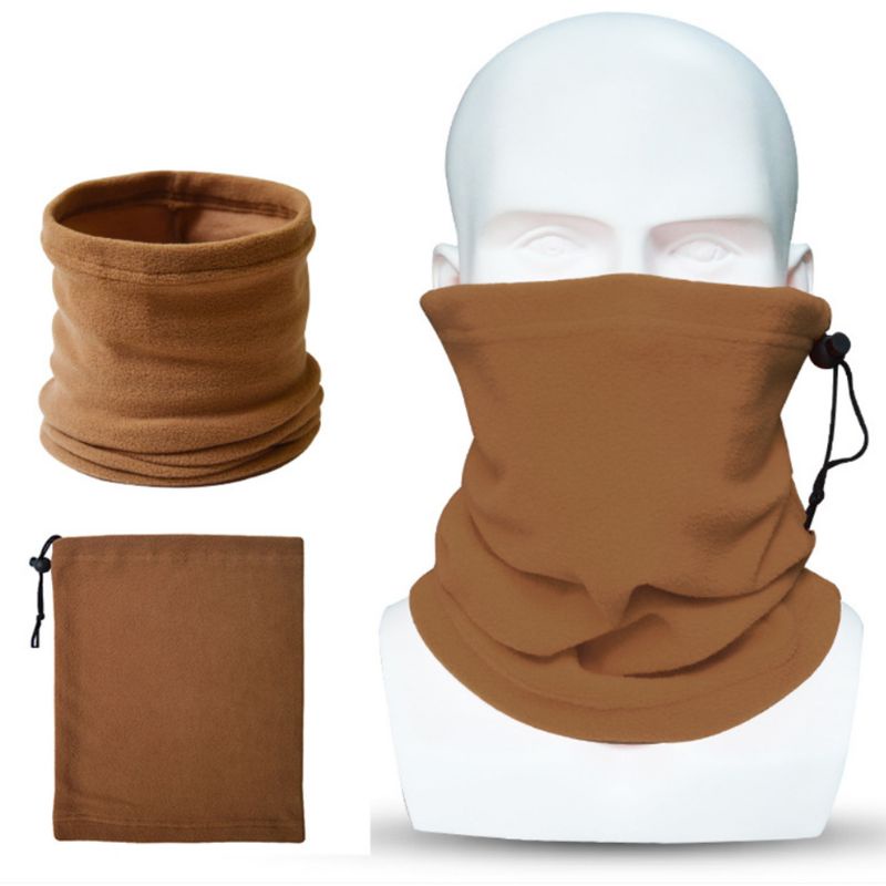Găng Tay Lái Xe Balaclava Vải Lông Cừu Dày Màu Trơn Giữ Ấm Mùa Đông Cho Nam Và
