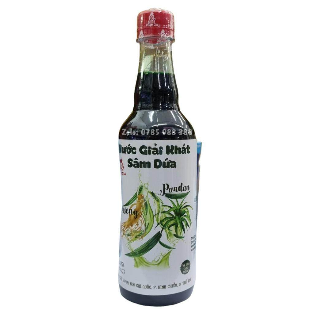 SIRO PHẠM GIA CÁC HƯƠNG DÂU, CAM, ĐÀO, CHANH DÂY, DỨA CHAI 550ML