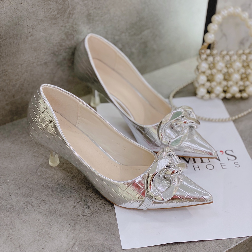 Min's Shoes - Giày Gót Nhọn Da Mềm Cao Cấp NC76