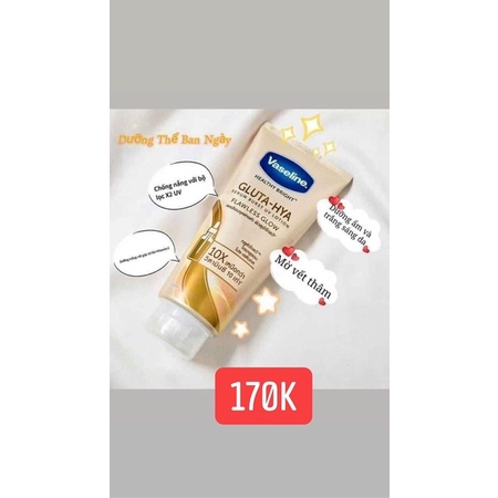 Dưỡng Thể Vaseline Gluta-Hya 10X