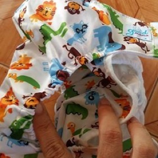 Bỉm tã vải Goodmama siêu chống tràn size m cho bé 3 đên 13 kg