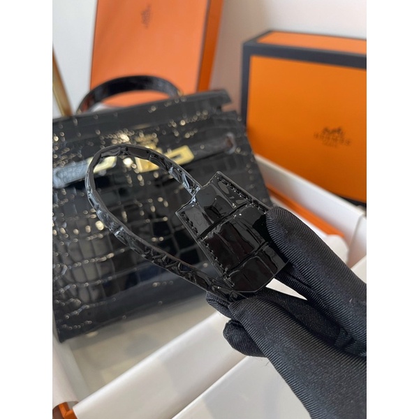 Túi xách nữ HM Kelly da bóng vân cá sấu