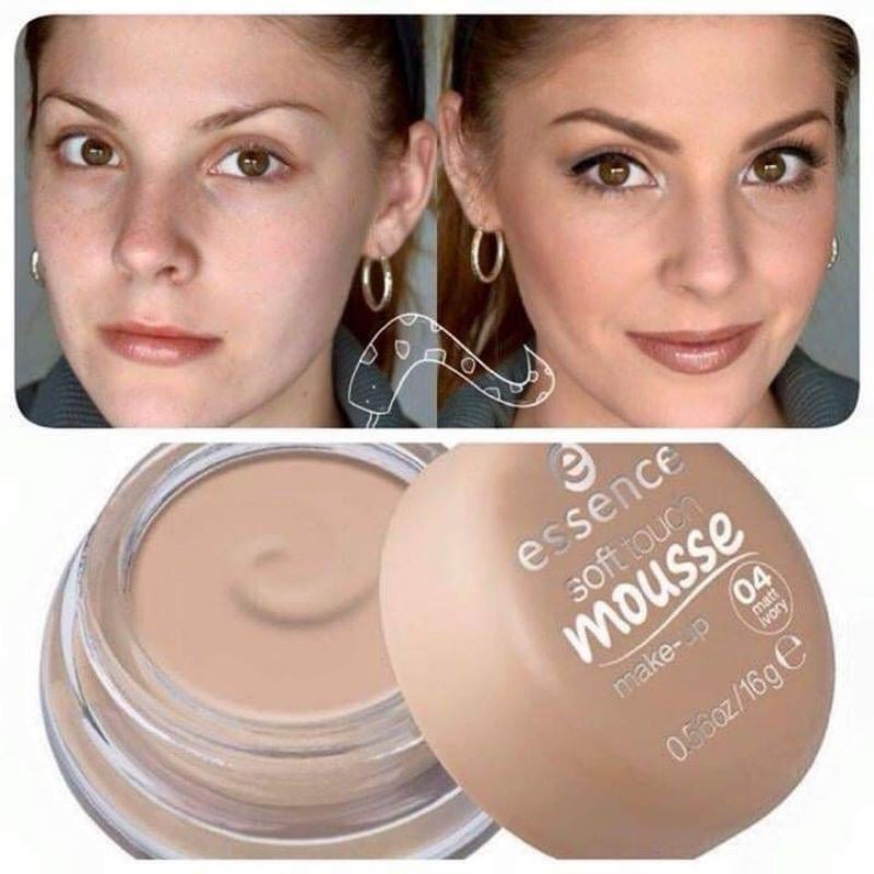 Phấn Tươi Essence Soft Touch Mousse 04 Matt Ivory, 16 g XÁCH TAY ĐỨC